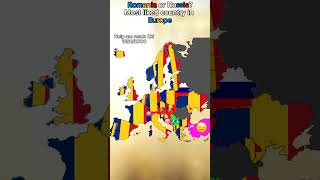 Romania or Russia Most liked country in Europe  mapchart romania russia europe [upl. by Dorsman899]