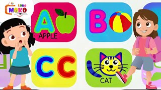 ABC Song for Kids  Alphabets Song UK  Alphabets Song with Sound  Alphabet  ABC by Moko Loko [upl. by Adnuhsar]