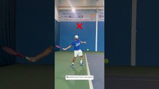 FOREHAND FIX  UNCOILING amp IMPACT👌tenfitmen forehand tennisforehand tennistips tenniscoach [upl. by Eyde522]