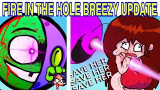 Friday Night Funkin VS FIRE IN THE HOLE BREEZY UPDATE  Lobotomy Geometry Dash 22 FNF Mod [upl. by Nnagem]