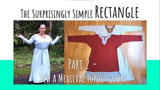 StepbyStep Sew Your Simple Medieval Tunic or Gown [upl. by Rebmetpes]