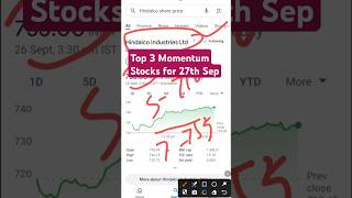 Top 3 Momentum Stocks for 27th September 510 Day Hold🔥😱 [upl. by Hoon]