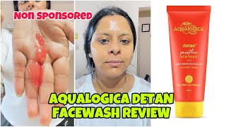 Does it Remove Tan Tan Removal Facewash Aqualogica DETAN Facewash Review [upl. by Ainel939]