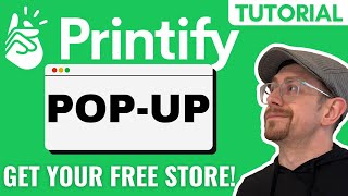 Printify Popup  Get Started with Print on Demand for Free [upl. by Hgielrahc671]