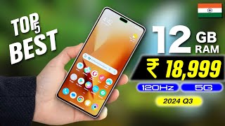 TOP 5  Budget 12GB Ram Phone under ₹18999 Rupees 🇮🇳2024 12gbramnestphone Non Samsung [upl. by Joline188]