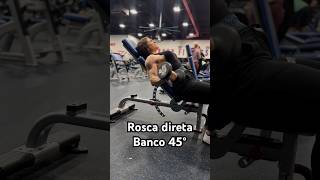 Rosca direta banco 45  incline bench dumbbell curls [upl. by Pineda]