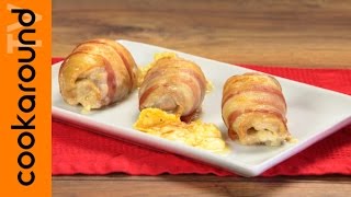 Involtino di pollo al formaggio e bacon  Ricetta semplice e veloce [upl. by Pederson]