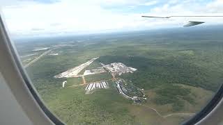 Landing met KLM op luchthaven Zanderij Suriname [upl. by Walters111]