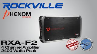 Rockville RXAF2 Phenom Car Amplifier  4 Channel Bridgeable 2400 Watts CEA [upl. by Enajiram197]