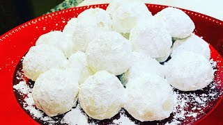 Pecan Snowballswedding ball cookies [upl. by Lashoh]