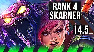 SKARNER vs VI JNG  Rank 4 Skarner 3115 1000 games  NA Master  145 [upl. by Miof Mela]