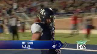 Playoffs Week 1  Hebron Hawks vs Allen Eagles [upl. by Eiramanitsirhc]