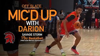 Darion Micd up  Savage Storm 15u Basketball [upl. by Rosner259]