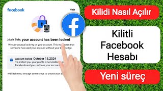 Facebook Hesabınızın Kilidini 2 Dakikada Nasıl Açarsınız 2025 [upl. by Adnerb]