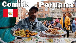 COMIDA PERUANA en el BAJO FLORES 🇵🇪 [upl. by Bozovich]