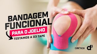 BANDAGEM FUNCIONAL para o Joelho  Testamos a D3 Tape [upl. by Reld438]