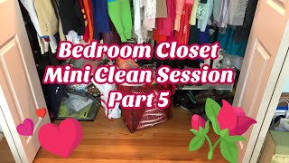 Hoarders Heart Bedroom Closet Organization Mini Clean Session Part 5 Declutter amp Spring Cleaning [upl. by Vaughan236]