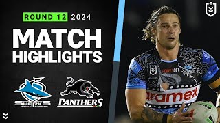 NRL 2024  Sharks v Panthers  Match Highlights [upl. by Acinoed]