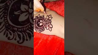 Simple amp Intricate Henna Design  🌹Mini Rose Henna Design🥀 mehndi hennadesign [upl. by Pandora695]