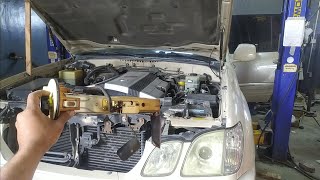 lexus lx470 fuel pump replacement step by step [upl. by Shere285]