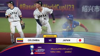 HIGHLIGHTS – Game 24 – Colombia vs Japan  WBSC U23 Baseball World Cup 2024 [upl. by Judon]