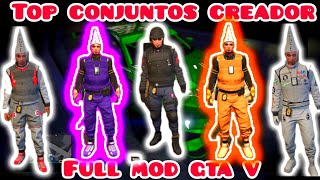 GTA 5  6 CONJUNTOS FULL MOD JOGGERS CONJUNTOS FULL MOD DE GTAV PS4 PS5 XBOX MODO CREADOR GTA [upl. by Aner654]