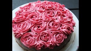 CHOCOLATE CAKE WITH ROSETTES [upl. by Maxama]