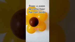 Como fazer uma flor em 56 segundos shorts balão decoração globos comofazer shortsvideo [upl. by Eitac172]