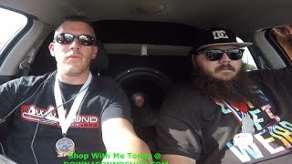 MASSIVE 21quot SUBWOOFER WALLED OFF IN AUSTINS CAR [upl. by Elimay]