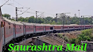 Saurashtra Mail । Okha to Mumbai train journey  Train journey in Indian Railways [upl. by Yoho241]