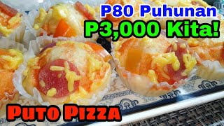 HOW TO MAKE PUTO PIZZA  NEGOSYO RECIPE WITH COSTING  by Qui Charmzz Channel [upl. by Zaremski]