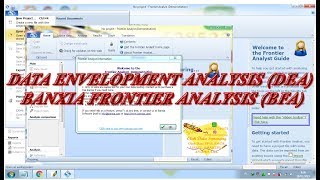 Data Envelopment Analysis DEA Banxia Frontier Analysis BFA [upl. by Pascoe267]