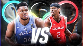 JUEGOS OLÍMPICOS PARÍS 2024 ¡EN VIVO  BÁSQUET GRECIA vs CANADÁ 🏀 [upl. by Mharg]