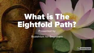 What is the Noble Eightfold Path in Buddhism [upl. by Nika]