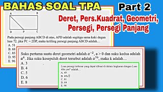 BAHAS SOAL TPA  TES SELEKSI MAHASISWA PASCASARJANA PART 2 [upl. by Ymerrej596]