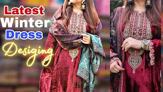 Mera winter ka pehla Dress  2024 Pre Winter Dress Designing  winter outfit idea [upl. by Arinay]