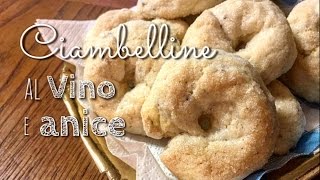 Ciambelline al vino e semi di anice  TARALLI AL VINO  SENZA UOVA E BURRO [upl. by Polk]