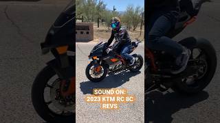 SOUND ON 2023 KTM RC 8C REVS readytorace ktm [upl. by Kalinda]