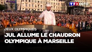 JO de Paris 2024  Jul allume le chaudron olympique à Marseille [upl. by Eninahs455]