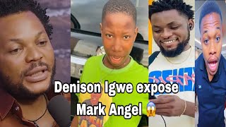 Denison Igwe exposes Mark Angel on podcast 😱😱😱😱 denisonigwe markangelcomedy trending [upl. by Eniotna]