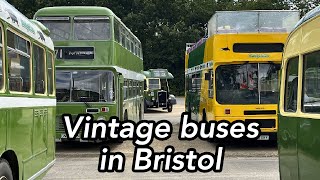 🇬🇧 Vintage buses in Bristol [upl. by Bronson]