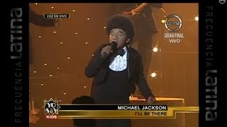 REENCARNACION DE MICHAEL JACKSON  ILL BE THERE YO SOY KIDS 2014 080614 [upl. by Mendy]