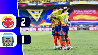 COLOMBIA VENCE 2  1 A ARGENTINA POR LAS ELIMINATORIAS SUDAMERICANAS  REY DEPORTIVO [upl. by Adnuahsal752]