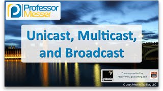 Unicast Multicast and Broadcast  CompTIA Network N10006  18 [upl. by Anatak968]