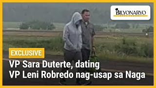 EKSKLUSIBO VP Sara Duterte dating VP Leni Robredo nagusap sa Naga  Agenda [upl. by Yddub]