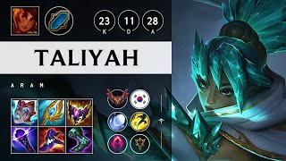 Taliyah ARAM Triple Kill Unstoppable  KR Grandmaster Patch 1421 [upl. by Stets820]