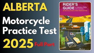 Alberta Motorcycle Practice Test 2023  Canadian Driver Knowledge Tests [upl. by Gnues806]