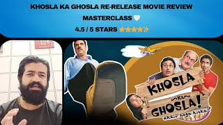 KHOSLA KA GHOSLA RERELEASE MOVIE REVIEW  MASTERCLASS 🤍 khoslakaghosla [upl. by Furtek176]