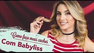 CACHOS EFEITO PROPAGANDA DE SHAMPOO COM BABYLISS  Rápido e Prático  Tutorial [upl. by Shandra]