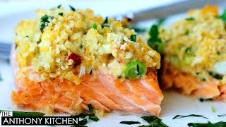 Easy Stuffed Salmon Recipe [upl. by Ameerahs]